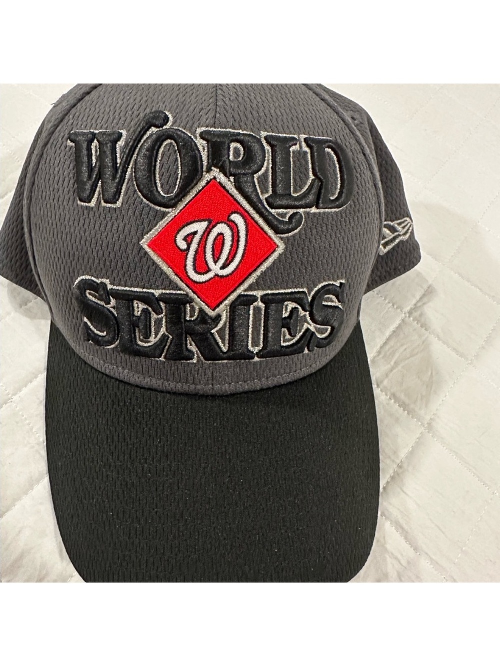 New Era Washington Nationals World Series Grey & Black Cap